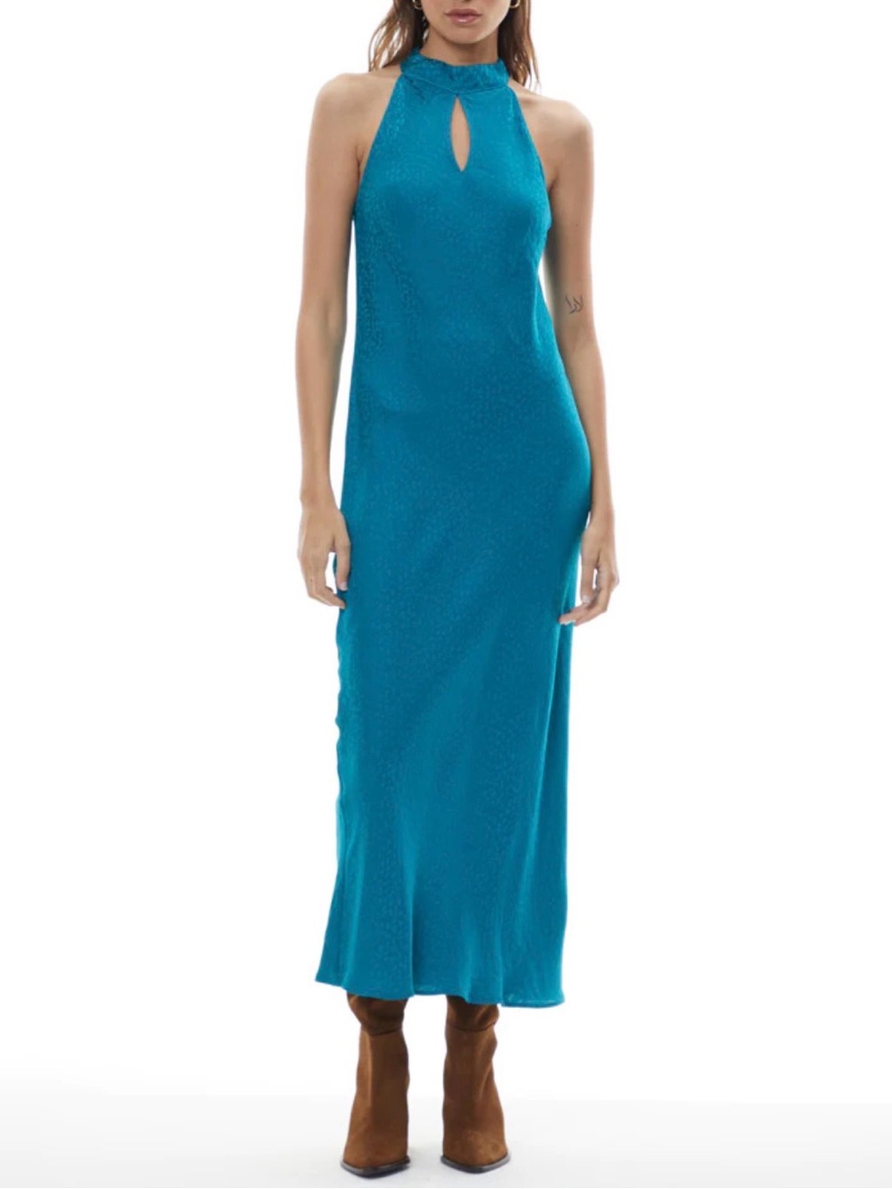 Young Fabulous & Broke (YFB) Teal Lou Lou Dress - Size L